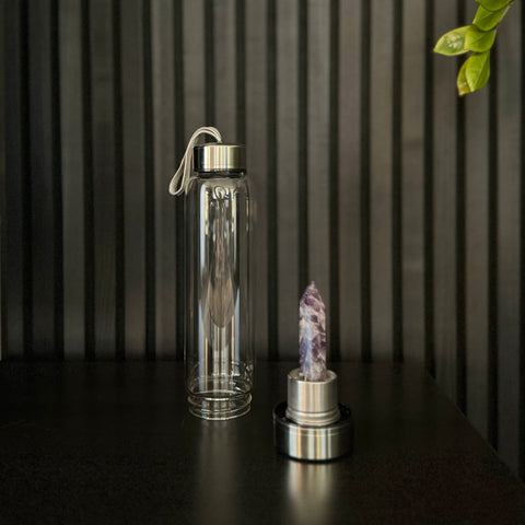 Crystal Water Bottle - Amethyst