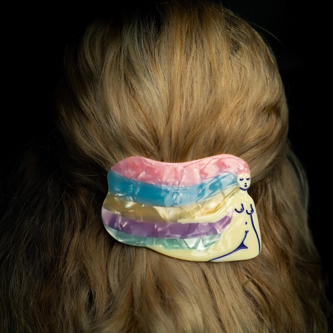 Cosmic Rainbow Hair Clip