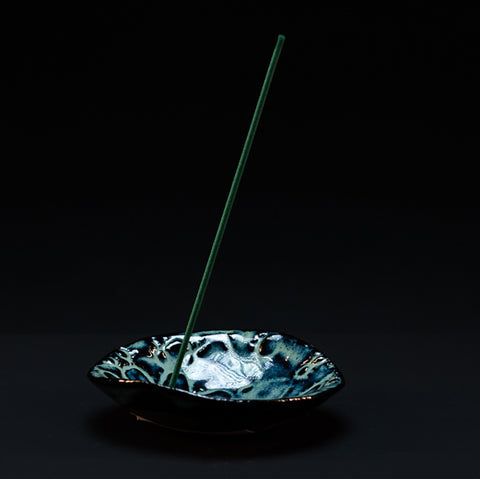 Handmade Incense Holder Blue